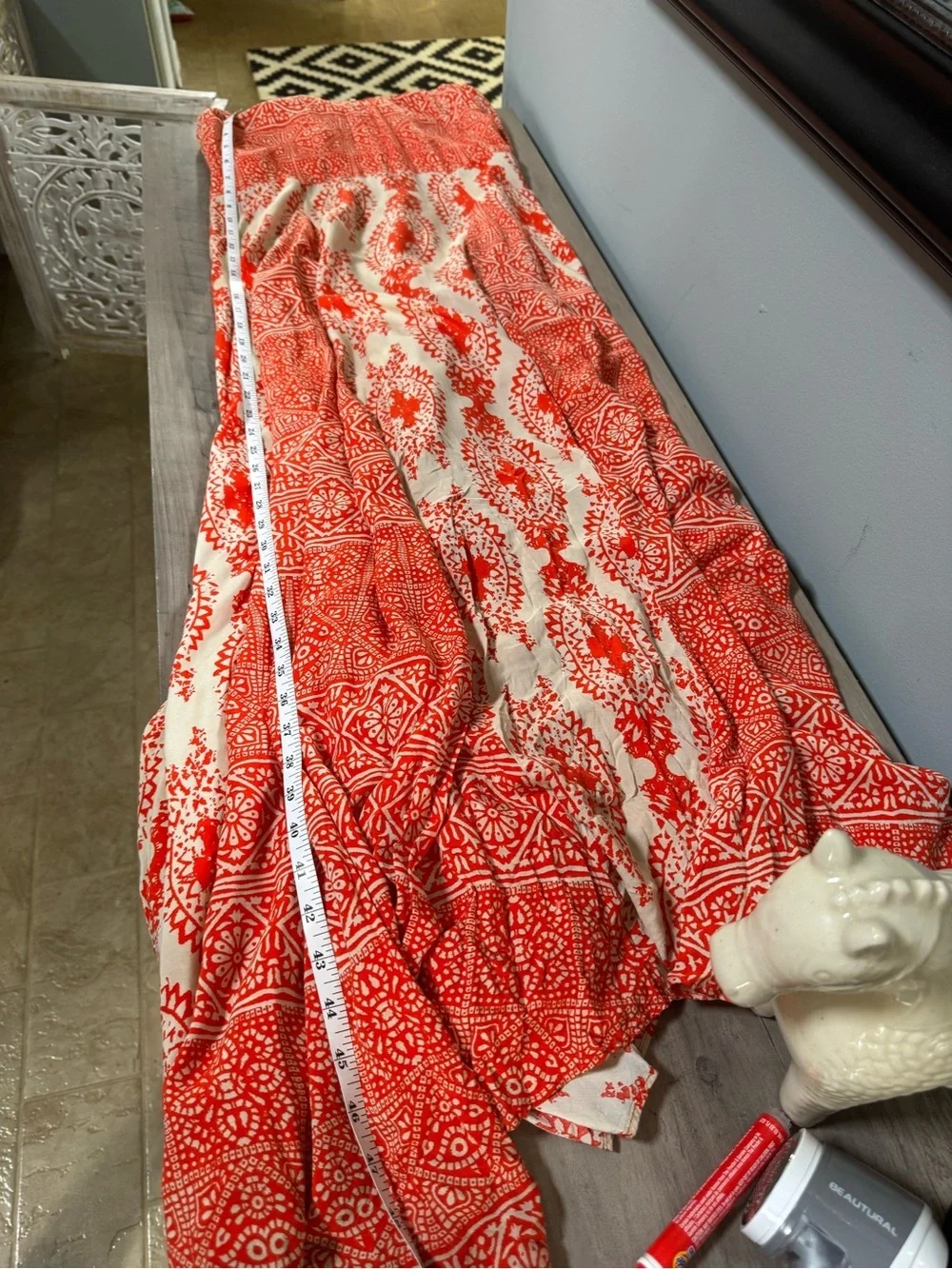 Free People women of water print maxi dress